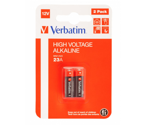 VERBATIM High Voltage Alkaline 23AF MN21 (2 szt.) 49940 - 1282376 - zdjęcie